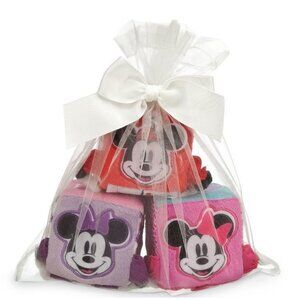DISNEY STORE Adorable MINNIE & MICKEY MOUSE Soft Blocks Baby Nursery Shower Gift